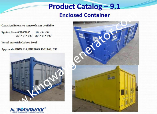 El doble de CSC certificó los envases costeros de DNV 2.7-1 el 10ft los 20ft