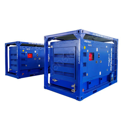 Grupo electrógeno antideflagrante marino certificado ATEX Zona 2 de 100 kVA con contenedor offshore DNV 2.7-1