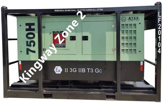 Compresor de aire de la zona 2 ATEX con motor diésel a prueba de explosión con compressor de aire a prueba de explosión