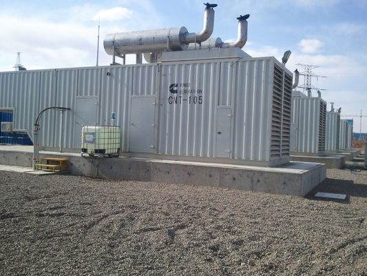 Proyecto de generación silenciosa de gas natural de 3 fases de refrigeración por agua ISO CE 50hz 60hz 1500rpm 1800rpm