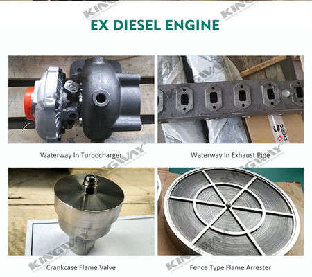 25kva 400v 50hz 3 fase 4 motor diesel a prueba de explosión de alambre DNV2.7-1 Cuadro de elevación certificado ATEX IIB zona 2 generador en alta mar