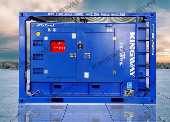 3fases DNVGL 2.7-1 marco de deslizamiento certificación ATEX 260 CFM 425CFM compressor de aire a prueba de explosiones de plataforma en tierra y en alta mar