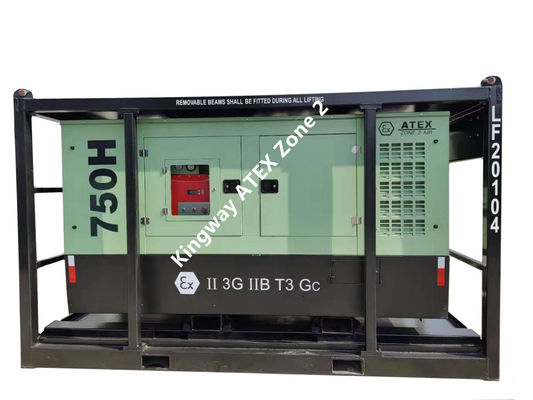 60kva 400v 50hz 3 fase 4 motor diesel a prueba de explosión con alambre certificado ATEX zona 2 generador de dnv nominal para alta mar