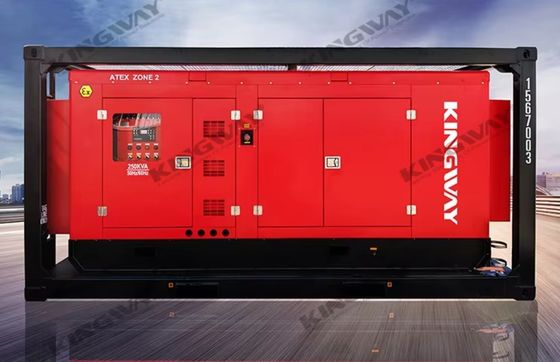 ATEX Zona II 3 Fase Gas de petróleo campo generador diesel conjunto de 60KVA a prueba de explosión generador diesel marco de la máquina integrada