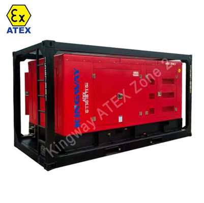 ATEX, 375CFM Zona 2 Compresor de aire a prueba de explosión para motores diesel con marco de elevación certificado DNV GL ST E271