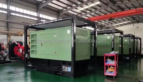 Motor diésel DNV 2.7-1 marco de patinaje con certificación ATEX 120kw 150kva compressor de aire en la plataforma marina en tierra zona 2