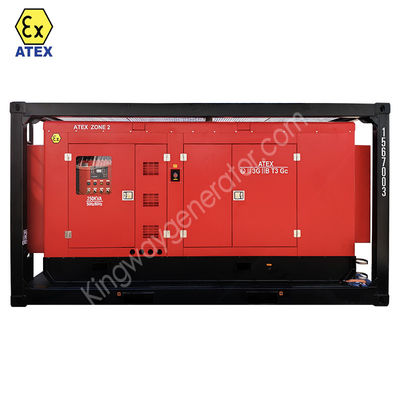 Rigsafe Proof Explosion Atex Zona I Zona II Generador diesel para la industria minera de plataformas en alta mar con marco de elevación DVN