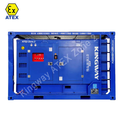 Rigsafe Proof Explosion Atex Zona I Zona II Generador diesel para la industria minera de plataformas en alta mar con marco de elevación DVN