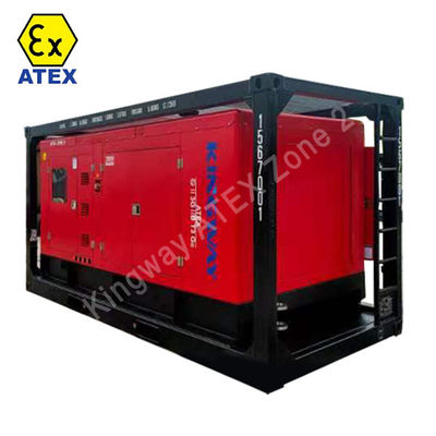 Rigsafe Proof Explosion Atex Zona I Zona II Generador diesel para la industria minera de plataformas en alta mar con marco de elevación DVN