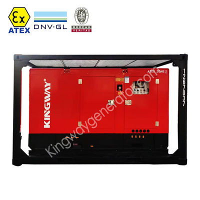OEM personalizado ATEX 3fases 200kw zona2 el conjunto de generadores diesel a prueba de explosión DNVGL 2.7-1 motor de servicio de plataforma de marco de patinaje