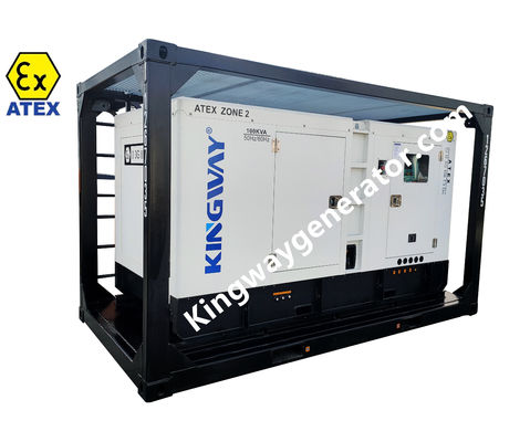 ZONA 2 motor diesel a prueba de descarga ATEX Generador certificado, bomba de agua y compresor de aire con marco de elevación DNV 2.7-1