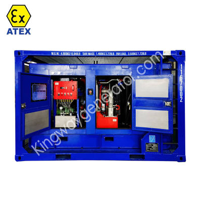 DNV2.7-1 plataforma de marco de patinaje certificación ATEX 3fase 800kw 1000kva zona2 motor de servicio de generación diesel a prueba de explosiones