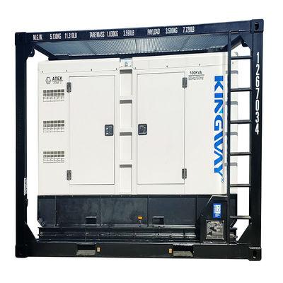 Certificación ATEX 3fases 200kw 250kva zona2 conjunto de generadores diesel a prueba de explosión DNVGL 2.7-1 motor de servicio de plataforma de marco de deslizamiento