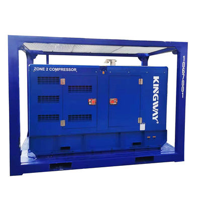 Certificación ATEX 3fases 200kw 250kva zona2 conjunto de generadores diesel a prueba de explosión DNVGL 2.7-1 motor de servicio de plataforma de marco de deslizamiento