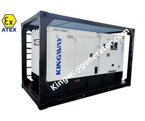 20KVA ATEX Zona 2 ATEX Generador a prueba de explosión para la industria del petróleo y el gas con marco de elevación DNV
