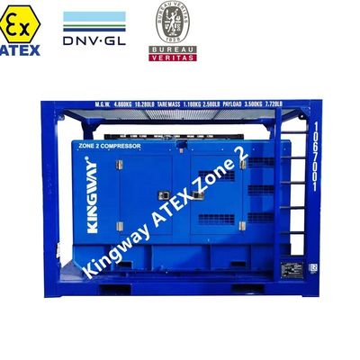 20KVA ATEX Zona 2 ATEX Generador a prueba de explosión para la industria del petróleo y el gas con marco de elevación DNV
