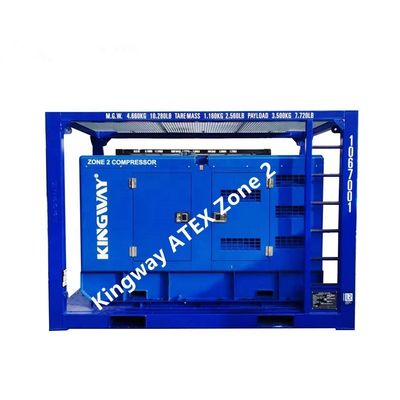 Certificación ATEX3fase DNVGL 2.7-1 marco de patinaje 120kw 150kva generador de plataforma en tierra en la zona 2