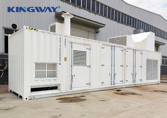 1MW 1000KW Tipo de contenedor de gas Genset Sistema de cogeneración y calefacción opcional Conjunto de generador de gas natural silencioso