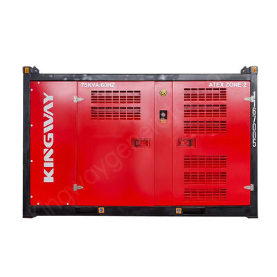 Conjunto de generadores de motores diesel de zona 2 ATEX a prueba de explosiones de 75 kVA con marco de elevación DNV2.7-1