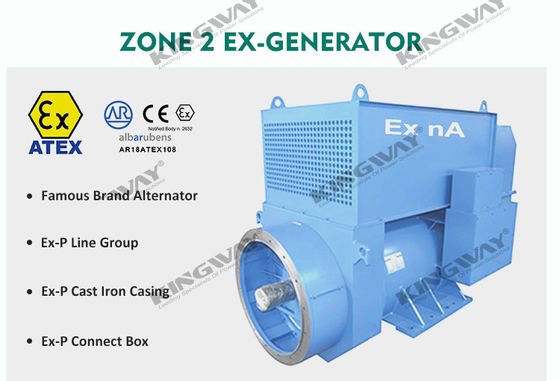 Generador Diésel Silencioso Antiexplosión Kingway de 300KVA, Equipo ATEX Zona 2