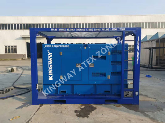 186CFM 100Psi ATEX Zona 2 Ex compressor de aire a prueba de suelos con marco de elevación DNV
