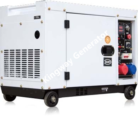 Generador portátil silencioso móvil, poder de reserva del generador diesel 6KW