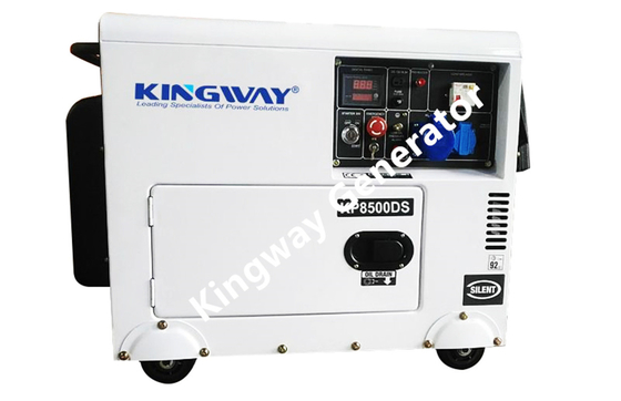 Sistema de generador portátil diesel silencioso refrigerado por agua de 3phase 50hz 1500rpm 8KVA 12Hp
