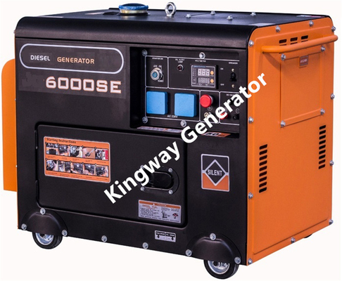 Sistema de generador silencioso del generador portátil anaranjado del color 8KVA 12Hp