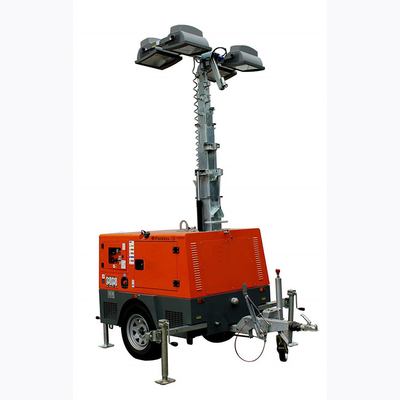 Torre ligera diesel minera ajustable con el palo retractable vertical de 4 piernas del establo