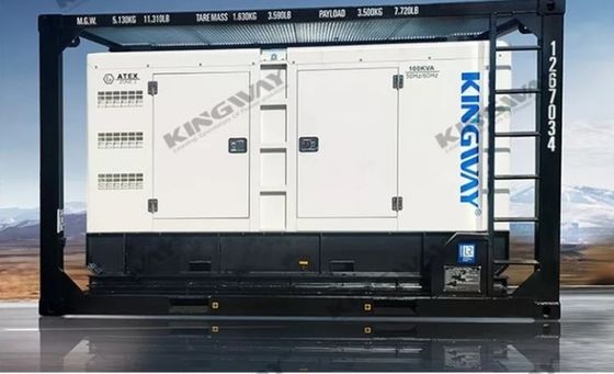 Generador marino a prueba de explosión de 100 kVA con motor, ATEX Zona 2 y DNV 2.7-1
