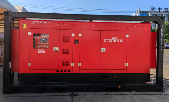 Generador diesel a prueba de explosión de 1000 KVA Kingway ATEX Zona 2 en contenedores con sistema de monitoreo remoto