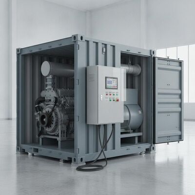 Grupo electrógeno marino diésel silencioso de 800 kW y 1000 kVA en contenedor ISO de 20 pies con controlador ATS SmartGen