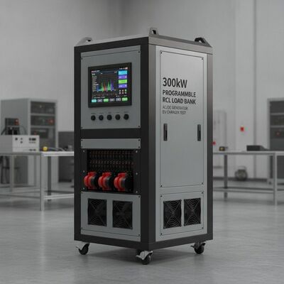 300kW RCL programable Resistivo Inductivo Banco de carga capacitiva con pantalla táctil AC DC Generador EV prueba de cargador